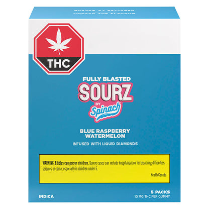 Spinach SOURZ Blue Raspberry Watermelon Soft Chew