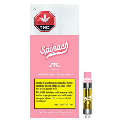 Spinach Pink Bubba Liquid Diamond Cartridge