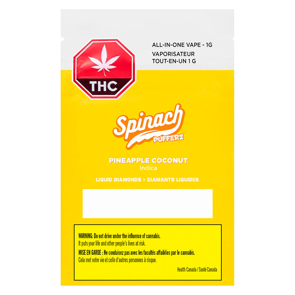 Spinach Pineapple Coconut Liquid Diamond Disposable