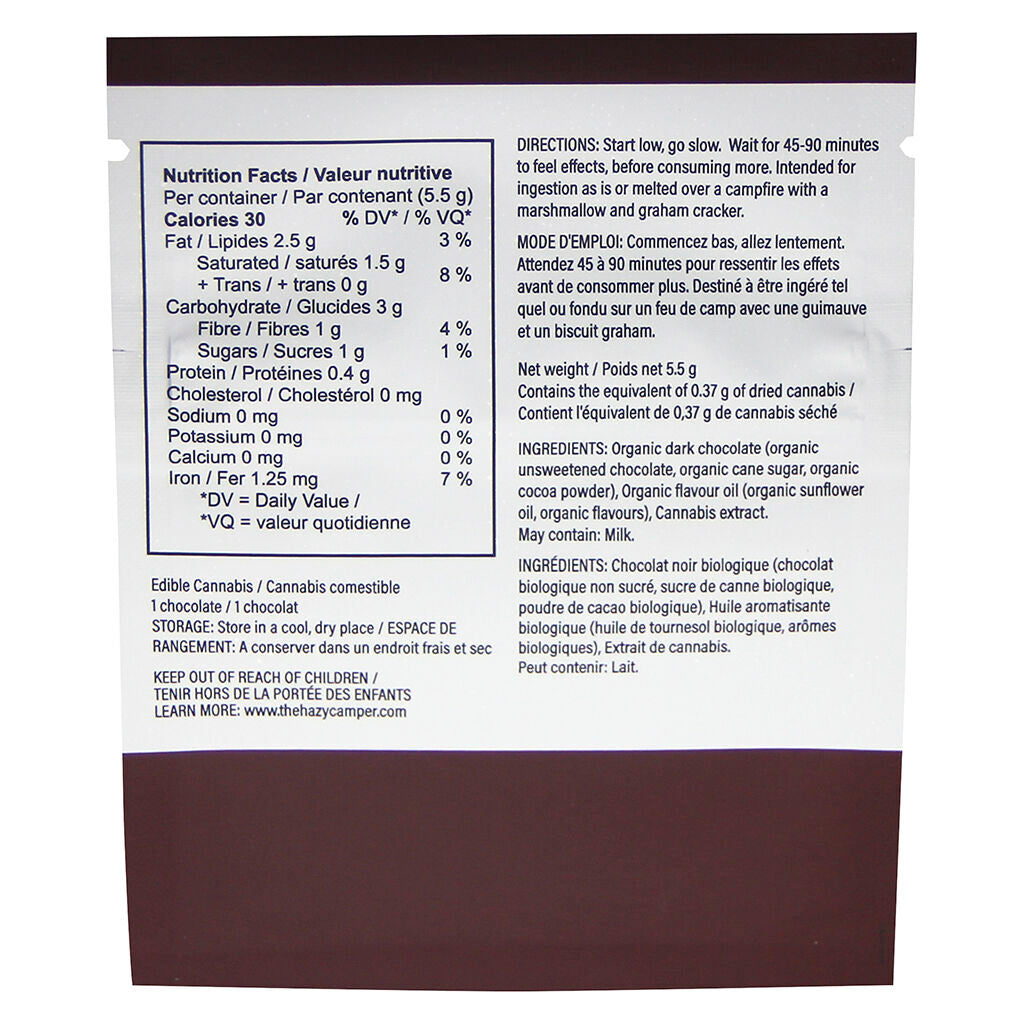 The Hazy Camper Black Forest Dark Chocolate