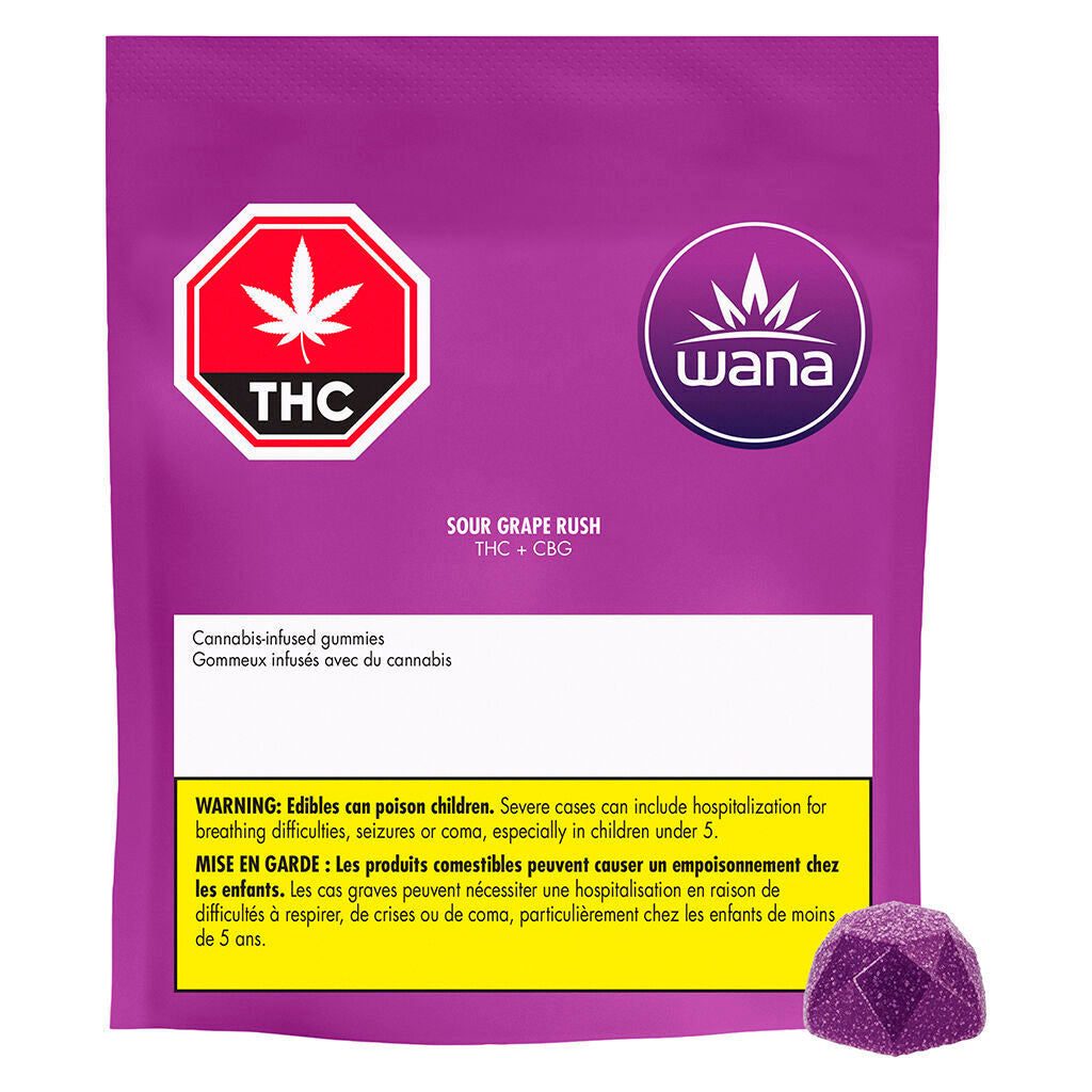 Wana Sour Grape Rush Soft Chew
