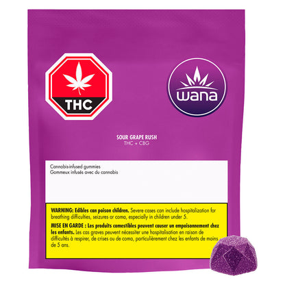 Wana Sour Grape Rush Soft Chew