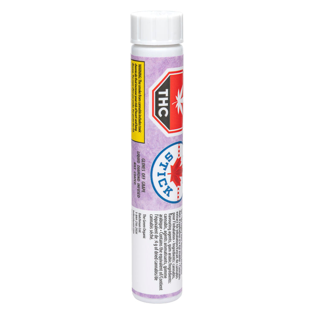 High Stick Gloves Off Grape Diamond Coated Infused Pre-Roll