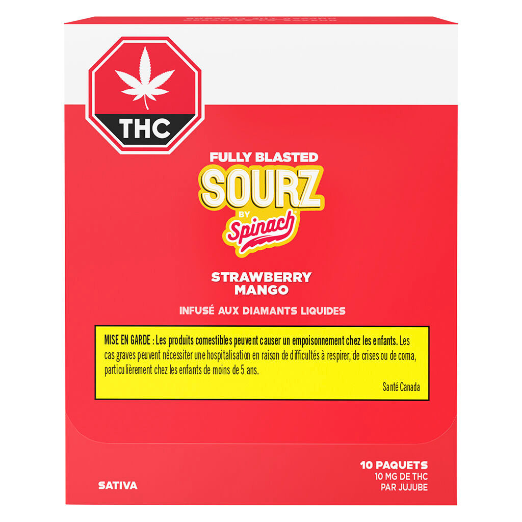 Spinach SOURZ Strawberry Mango Soft Chew