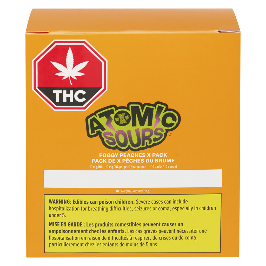 XMG Atomic Sours Foggy Peaches Soft Chew