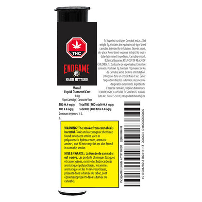 Endgame Hard Hitters MosaZ Liquid Diamond Cartridge