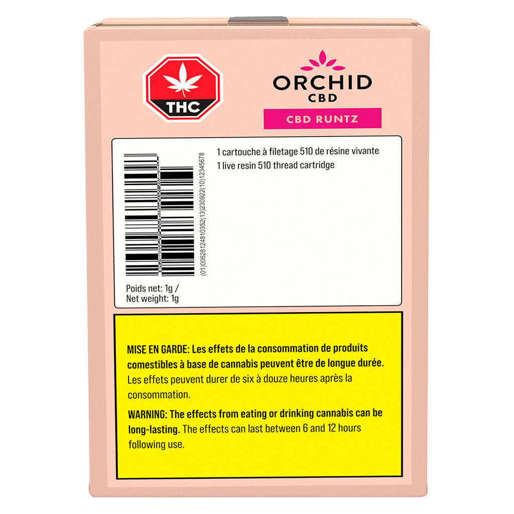 Orchid CBD RNTZ Live Resin Cartridge