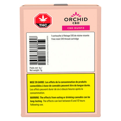 Orchid CBD RNTZ Live Resin Cartridge