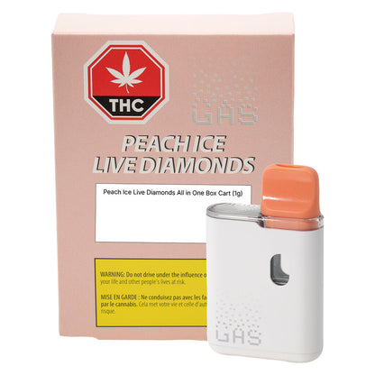 GAS Peach Boba Resin & Diamond Disposable