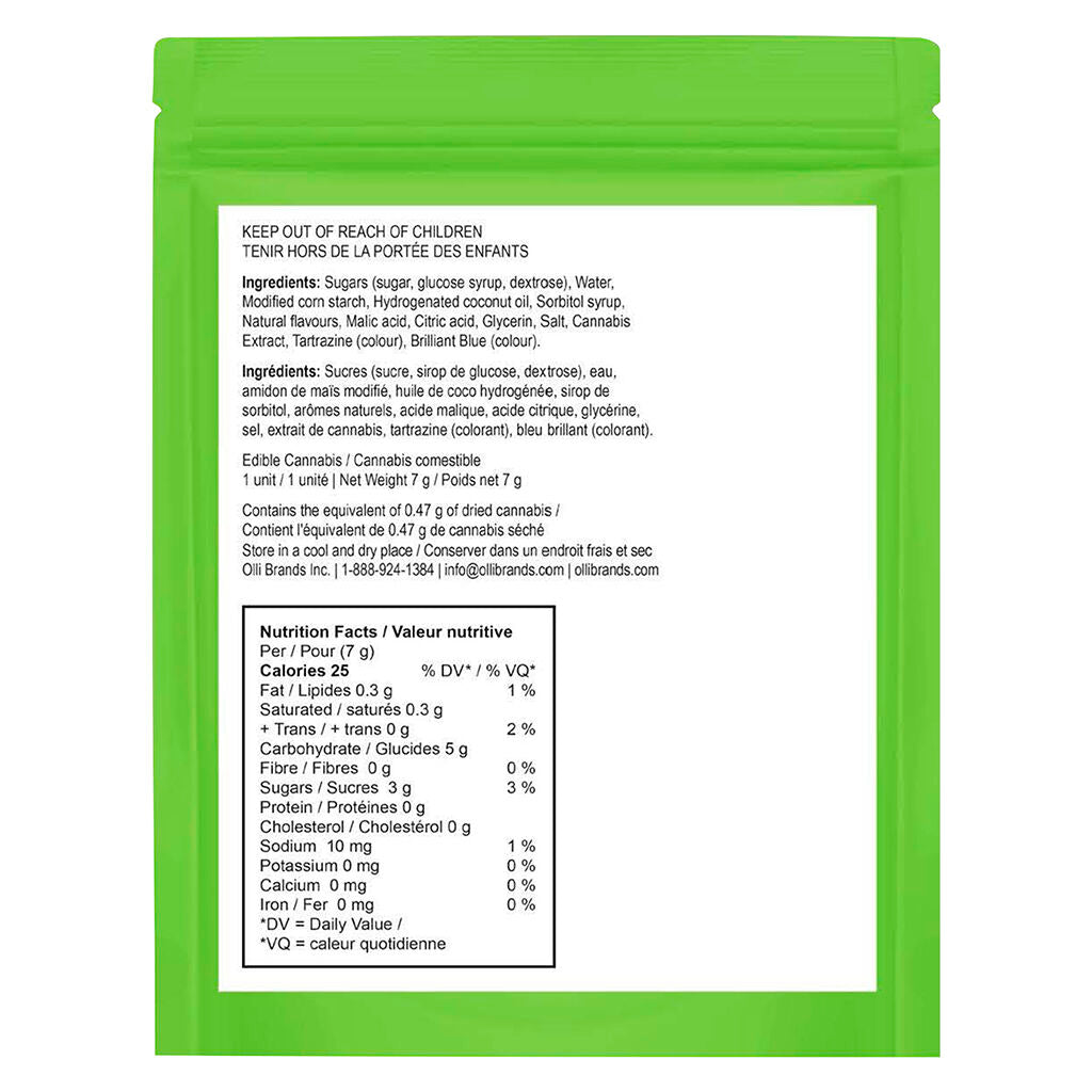 Trippers Green Watermelon THCV/CBG Taffy