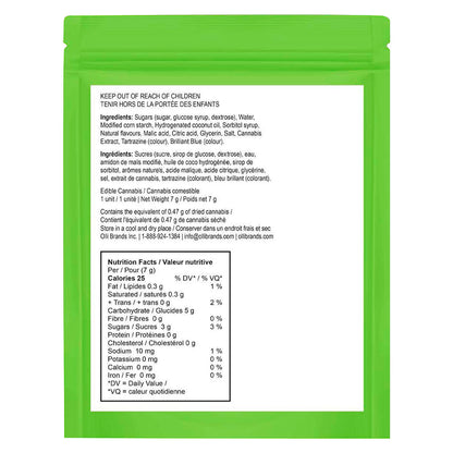 Trippers Green Watermelon THCV/CBG Taffy