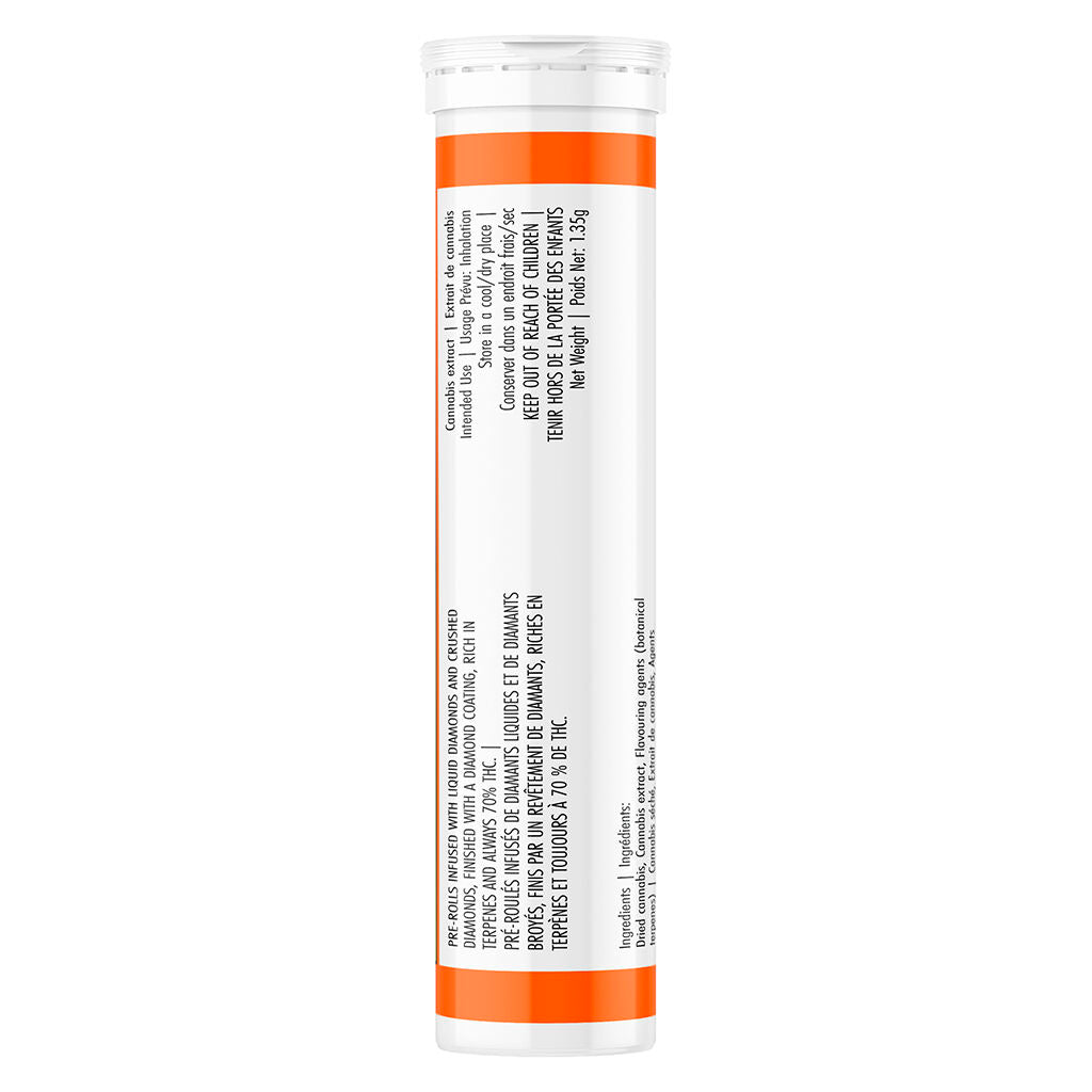 Iced Peach Quad Diamond Infused Pre-Roll | Smokey's