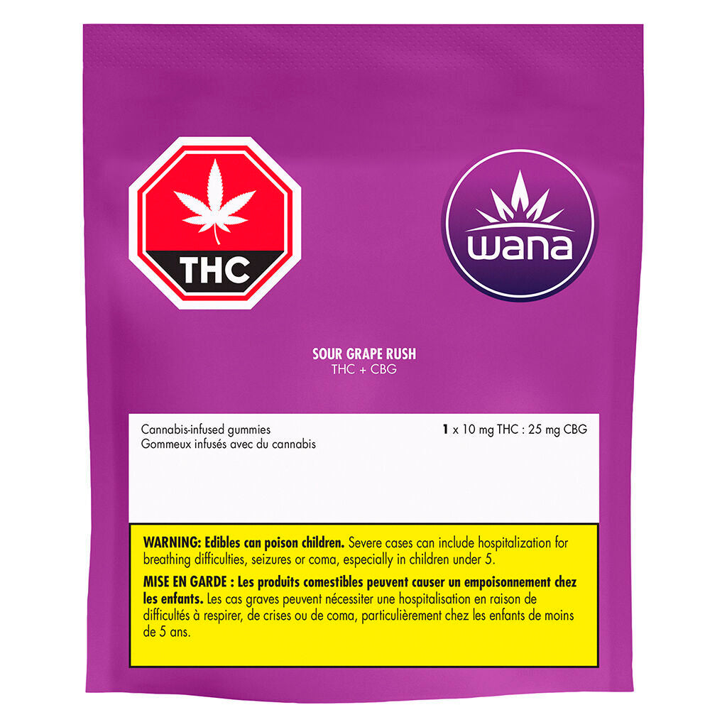 Wana Sour Grape Rush Soft Chew