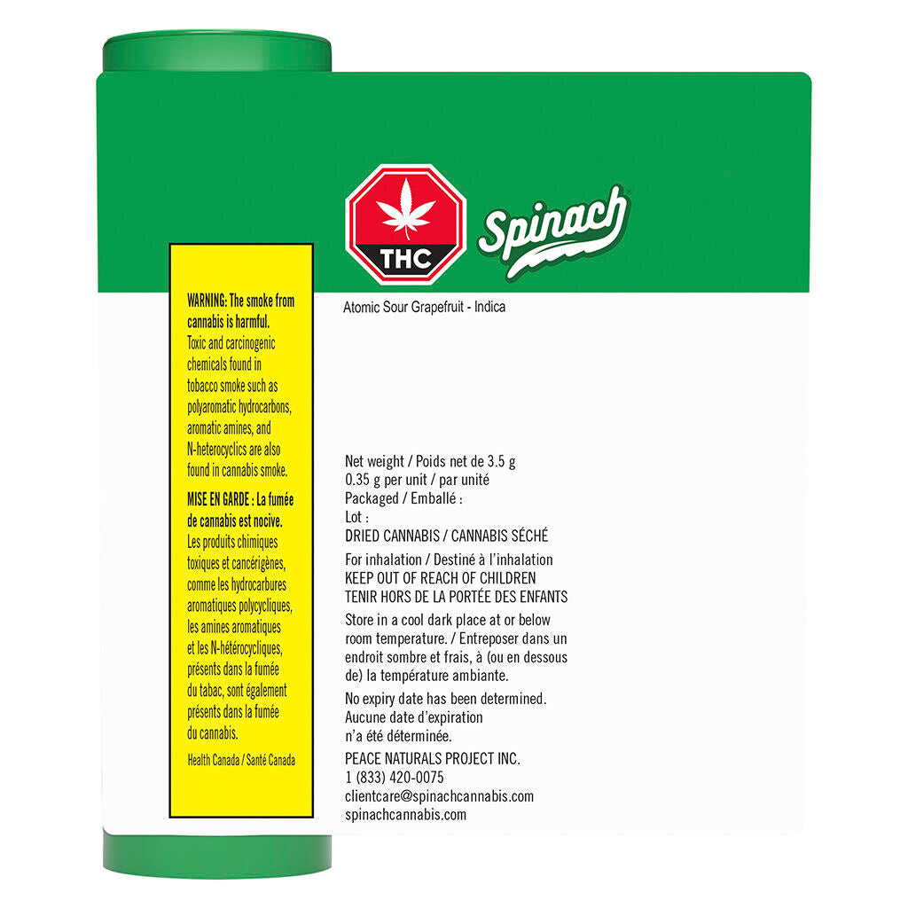 Spinach Atomic Sour Grapefruit Pre-Roll