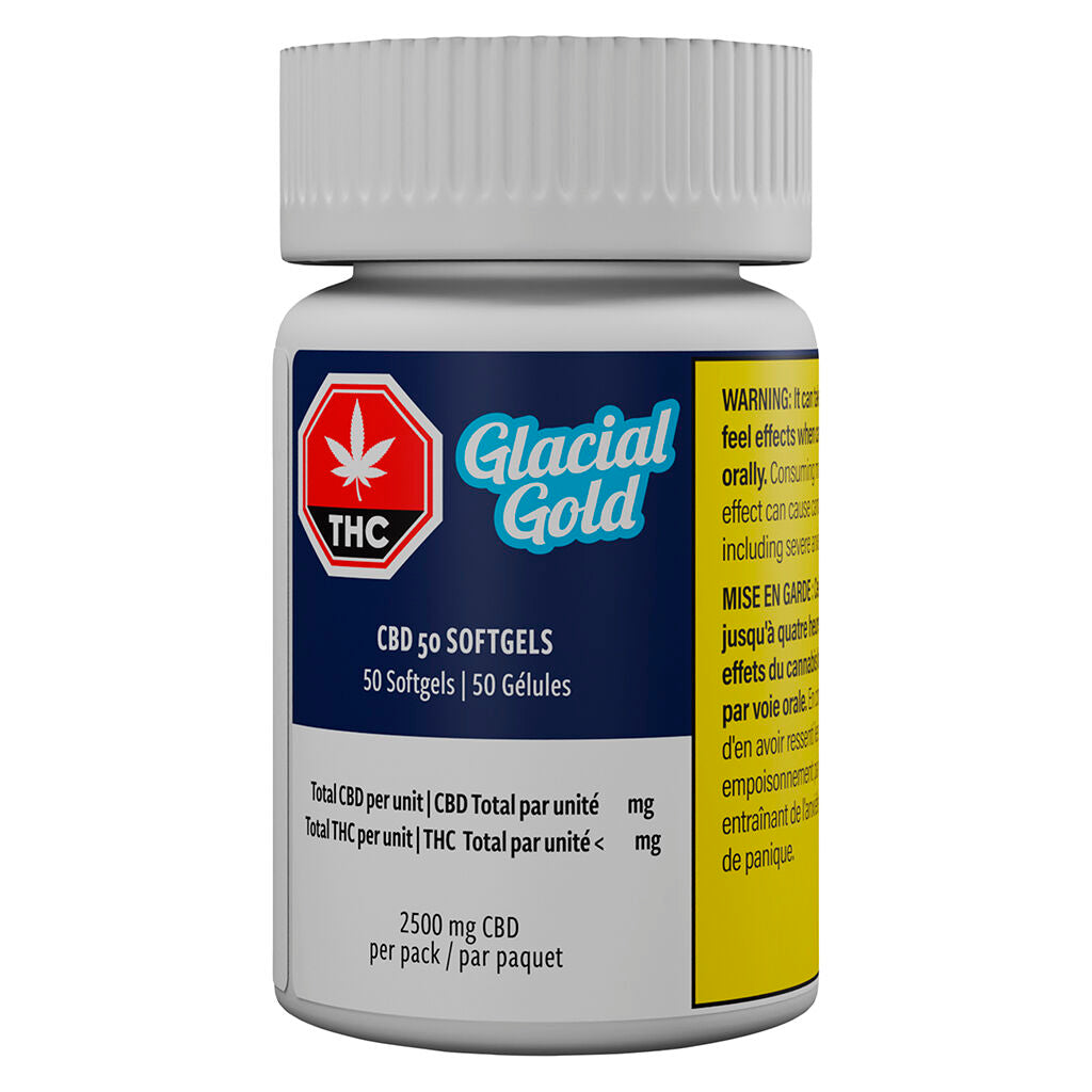 Glacial Gold CBD Softgels