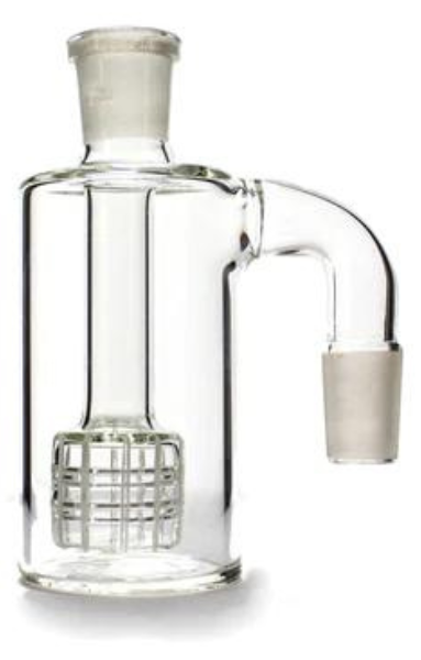 90 Degree Clear Ash Catcher | Smokey's