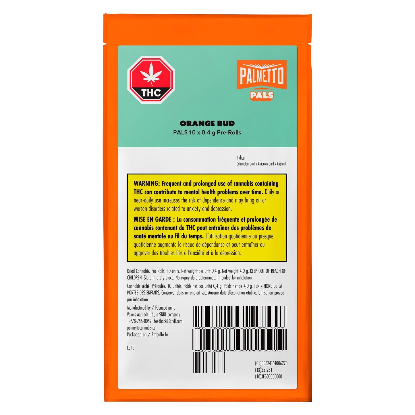 Palmetto Orange Bud Pre-Roll