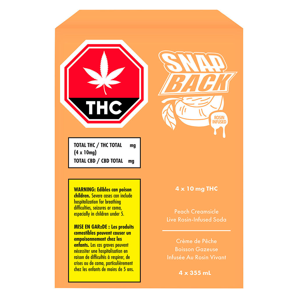 Snap Back Peach Creamsicle Rosin Soda