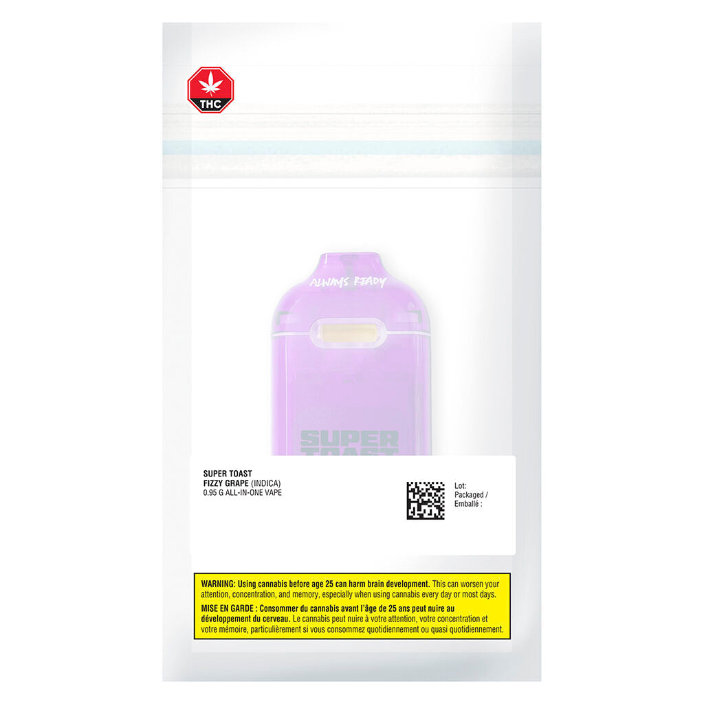 Super Toast Fizzy Grape Disposable