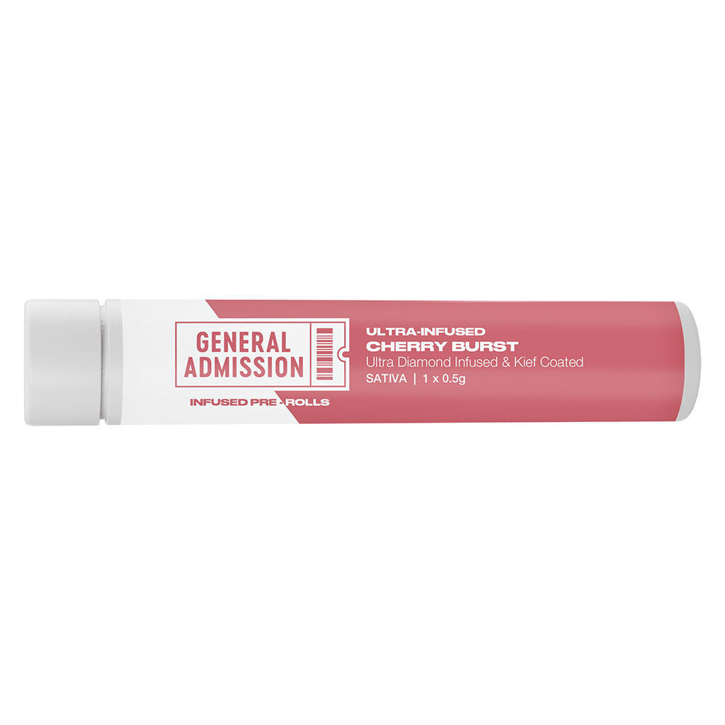 General Admission Cherry Burst Diamond Coated Infused Pre-Roll