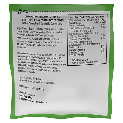 Emprise Rapid Sour Green Apple CBG Soft Chew