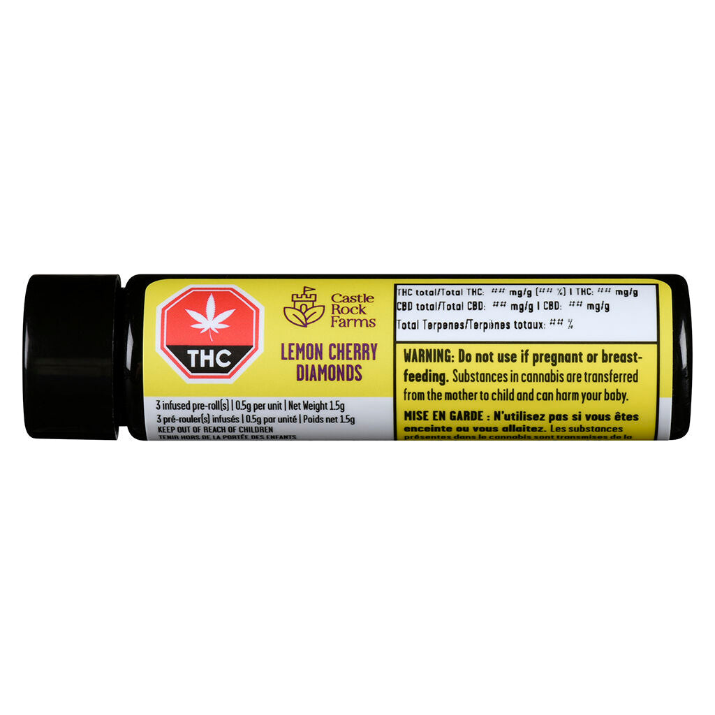 Castle Rock Lemon Cherry Diamond Infused Pre-Roll