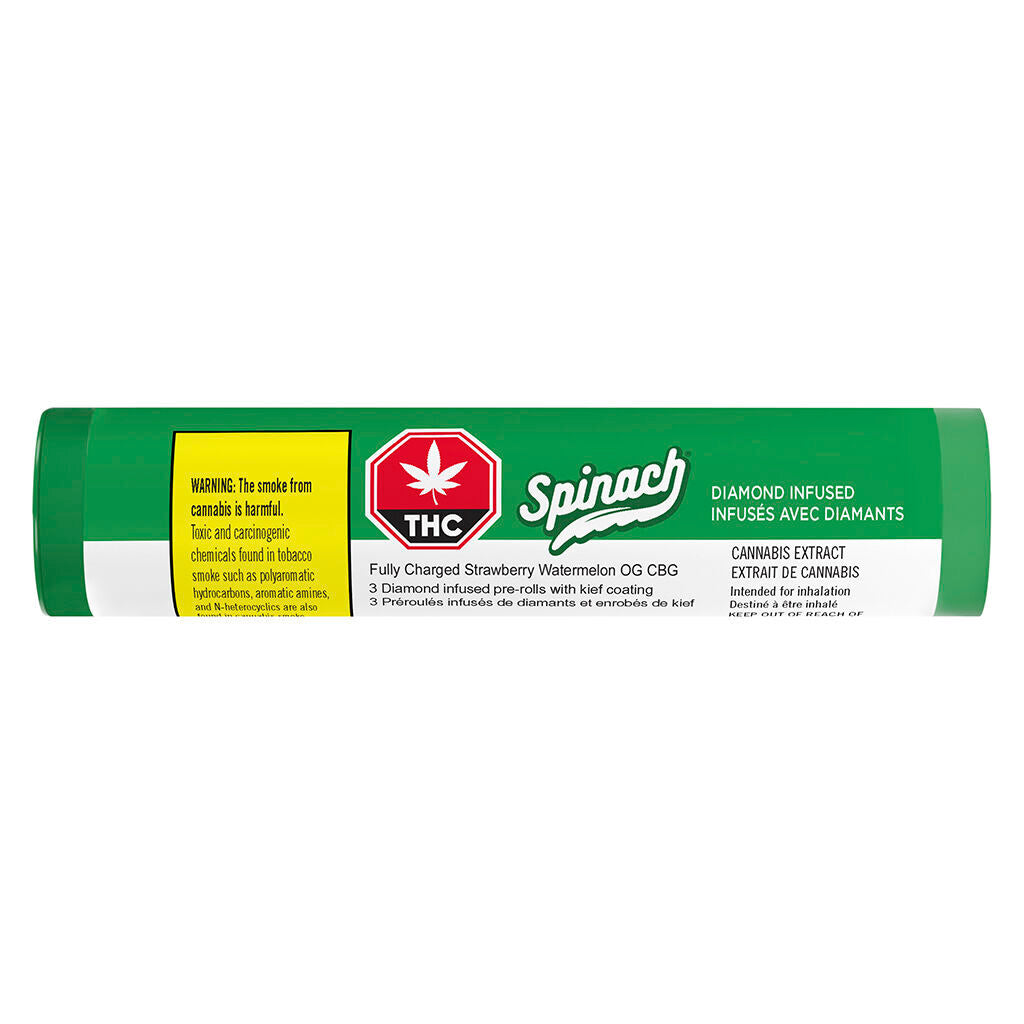 Spinach Strawberry Watermelon OG CBG Coated Infused Pre-Roll