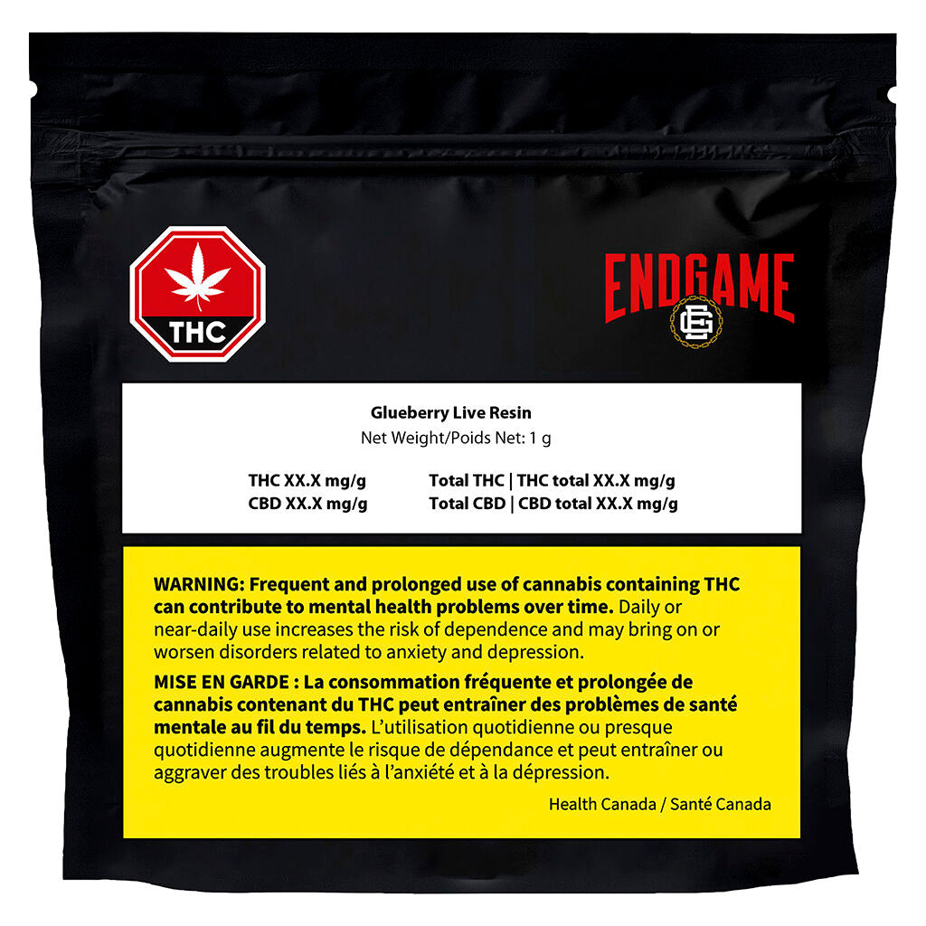 Endgame Glueberry Live Resin