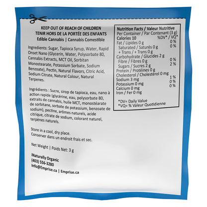Emprise Rapid BlueRaz Soft Chew