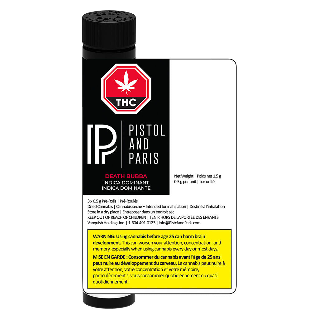 Pistol and Paris Death Bubba Pre-Roll