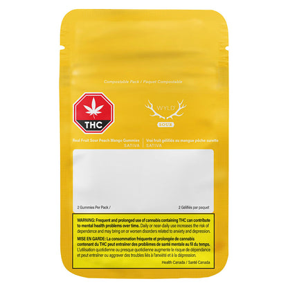 Real Fruit Sour Peach Mango CBG Soft Chew | Smokey's