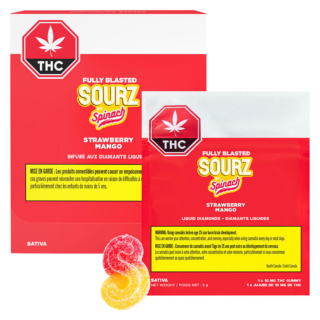 Spinach SOURZ Strawberry Mango Soft Chew
