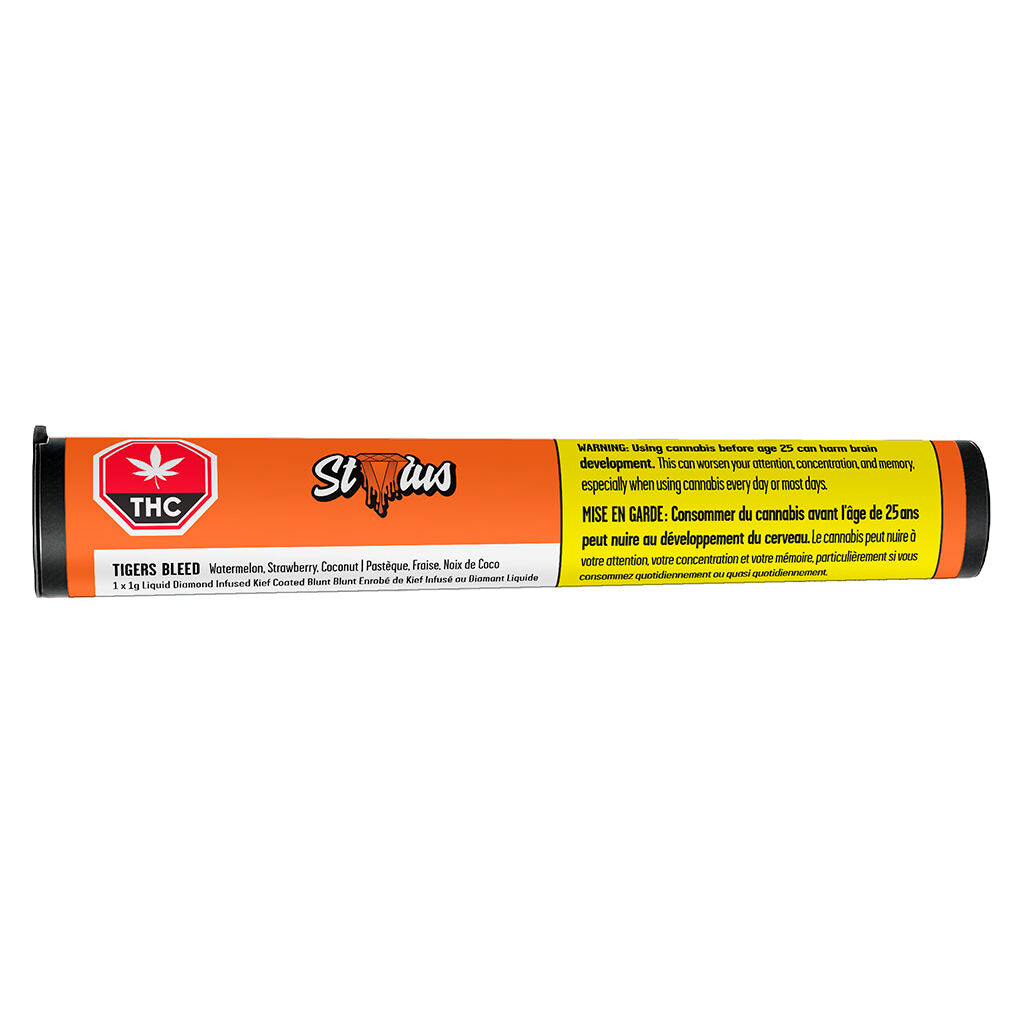 Tigers Bleed Diamond Coated Glass Tip Infused Blunt | Smokey's