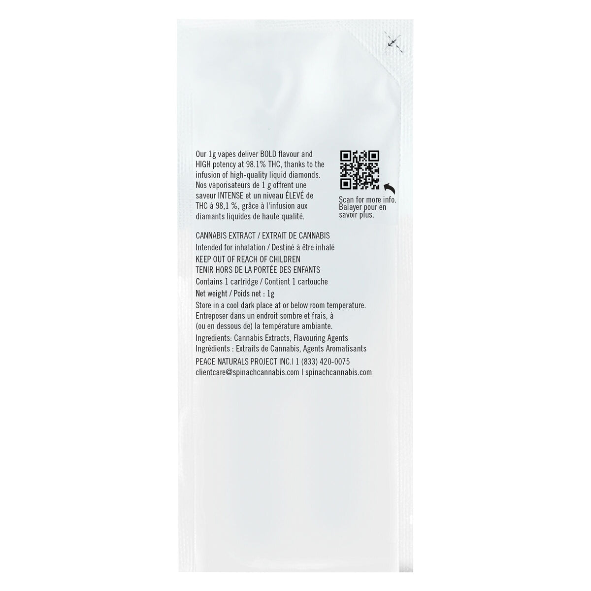Spinach Mango Tango Liquid Diamond Cartridge
