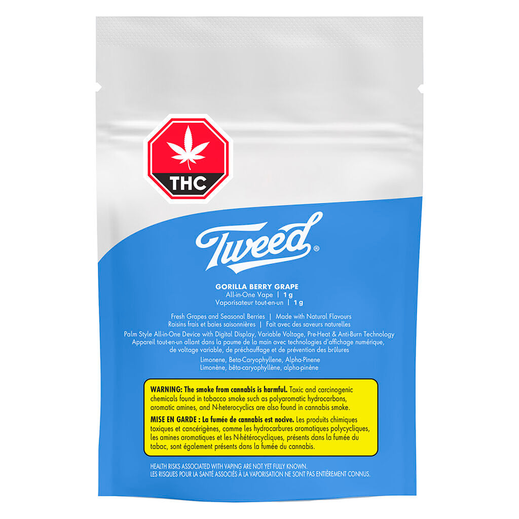 Tweed Gorilla Berry Grape Diamond Disposable