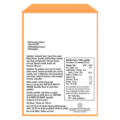 Peach Creamsicle Rosin Soda | Smokey's
