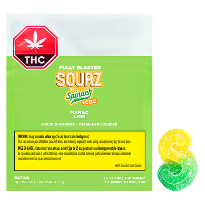 Spinach FEELZ Mango Lime CBC Soft Chew | Smokey's