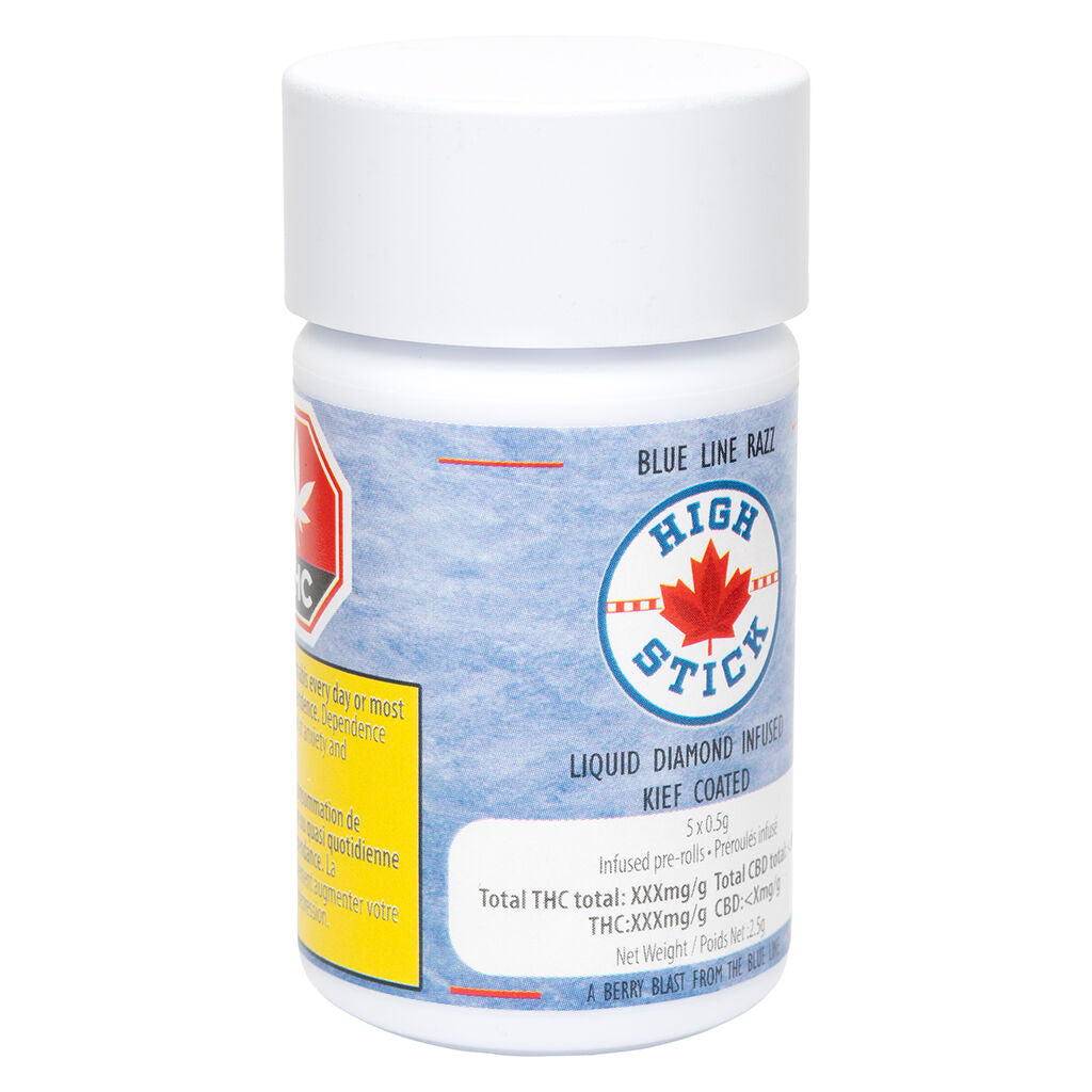 High Stick Blue Line Razz Diamond Coated Infused Pre-Roll