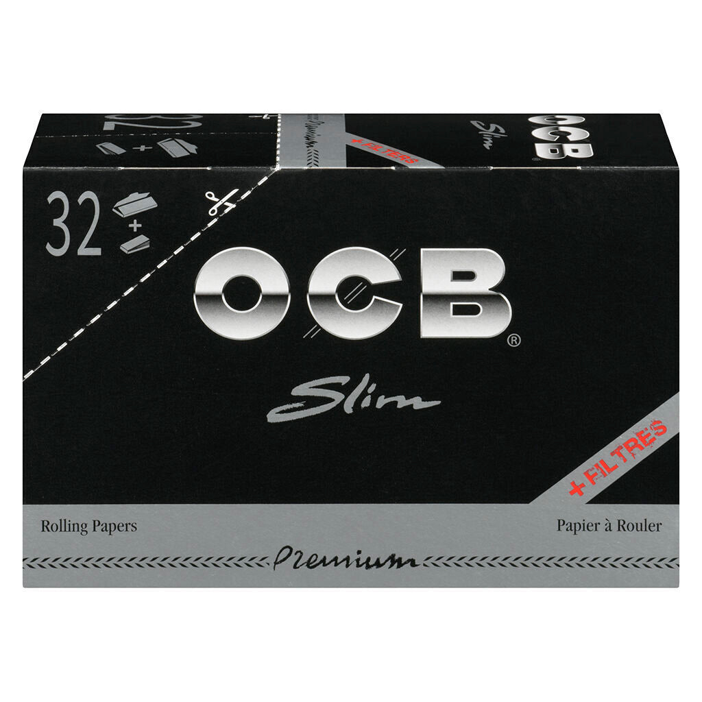 Premium Black Slim Rolling Papers & Tips | Smokey's