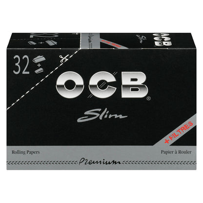 Premium Black Slim Rolling Papers & Tips | Smokey's