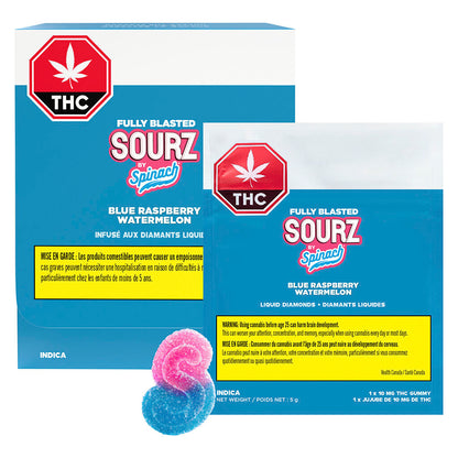 Spinach SOURZ Blue Raspberry Watermelon Soft Chew