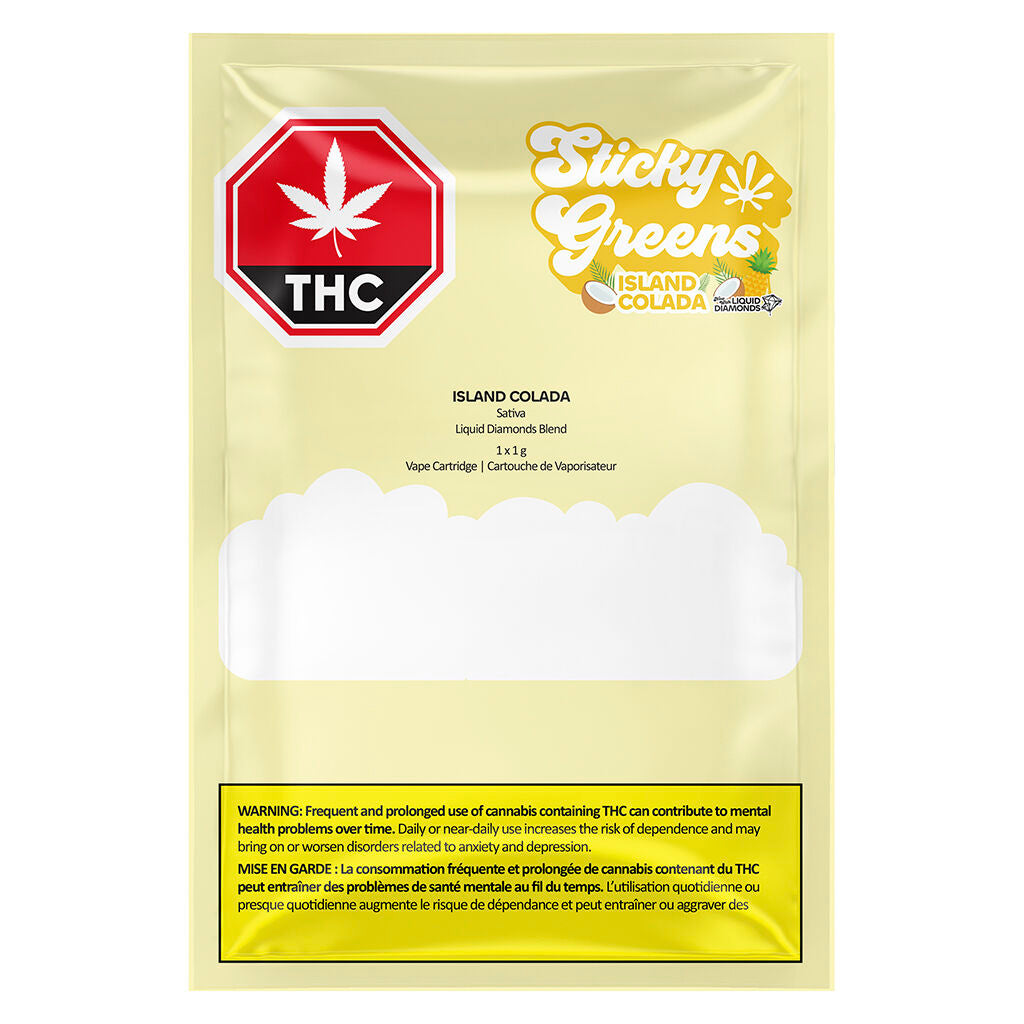 Island Colada Liquid Diamond Cartridge | Smokey's