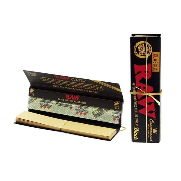 Black Connoisseur Rolling Papers & Tips — Smokey's | Rolling Papers, Cones, & Wraps | Cannabis Delivery & Pickup