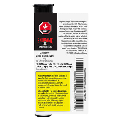 Endgame Hard Hitters Cloudberry Liquid Diamond Cartridge