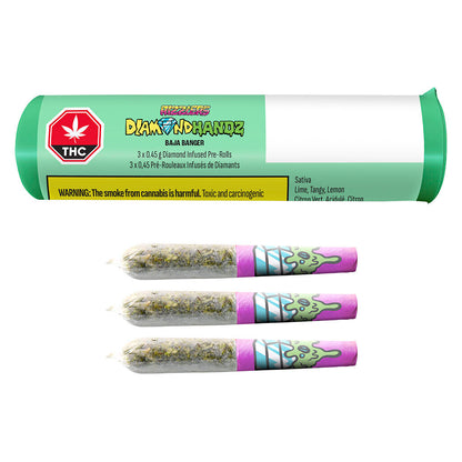 RIZZLERS Baja Banger Diamond Infused Pre-Roll