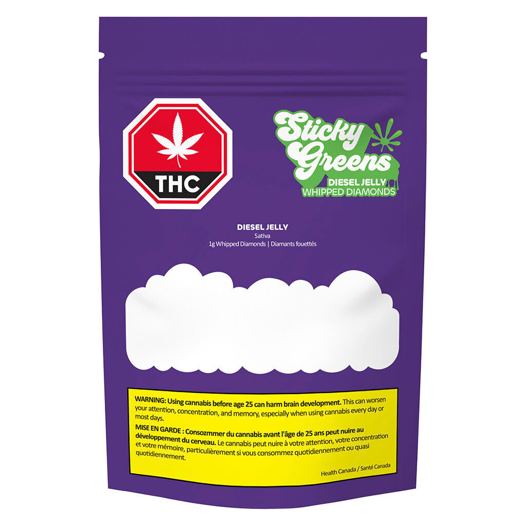 Sticky Greens Diesel Jelly Resin Whipped Diamonds