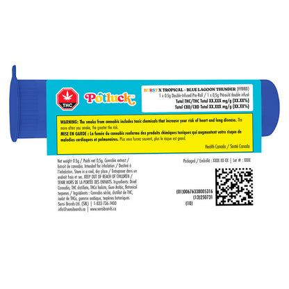 Blue Lagoon Thunder Infused Pre-Roll | Smokey's