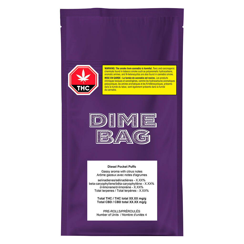 Dime Bag Diesel Pocket Puffs Pre-Roll