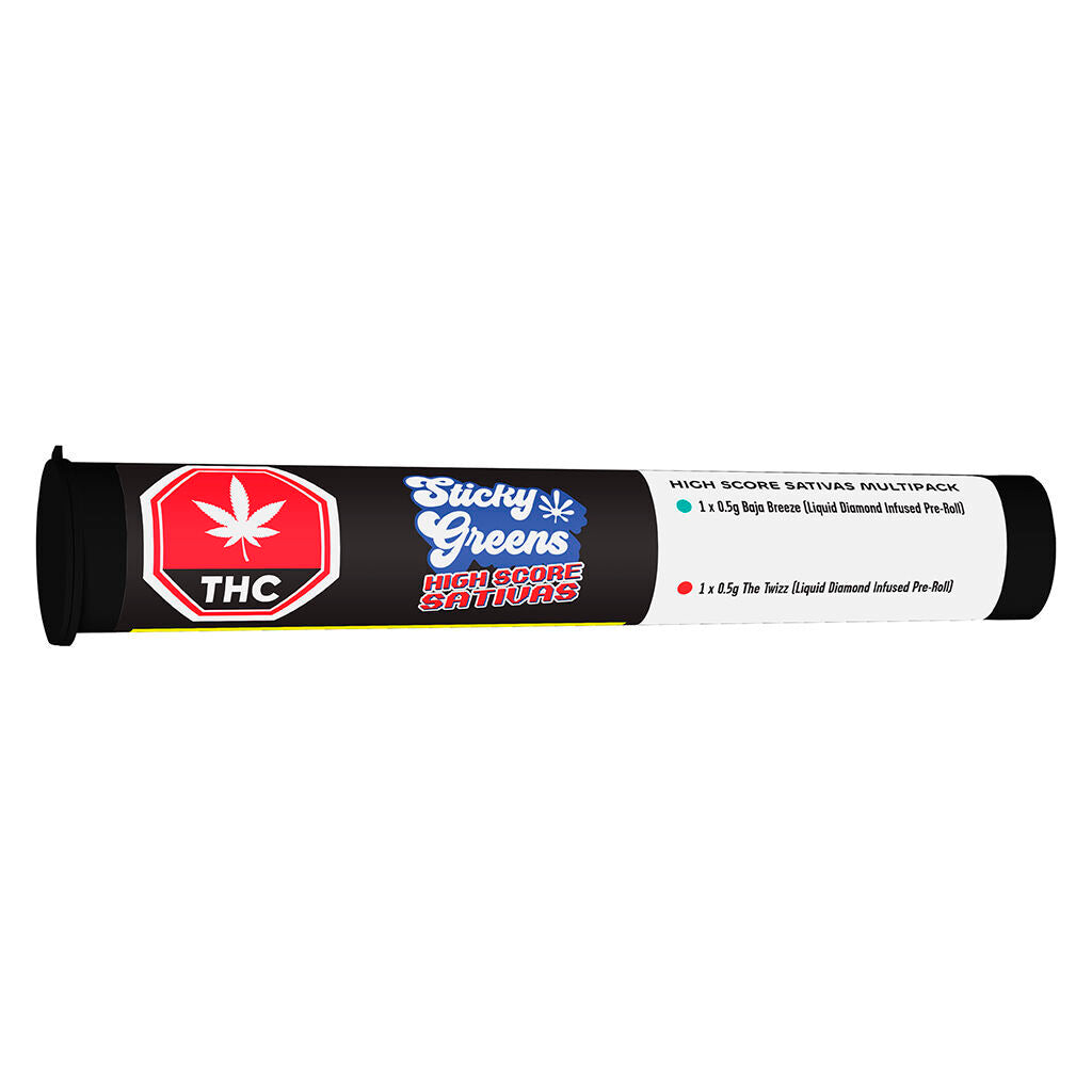 Sticky Greens High Score Diamond Coated Infused Pre-Roll