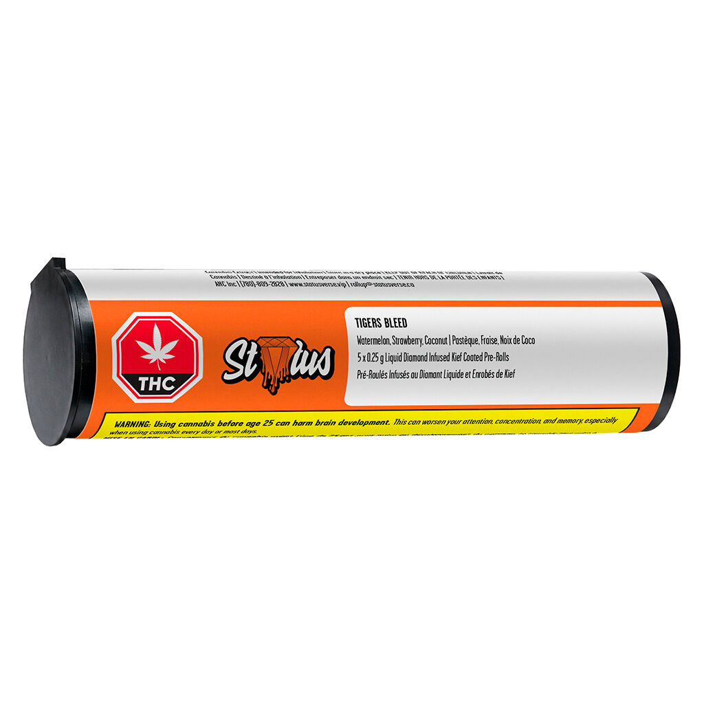 Tigers Bleed Diamond Kief-Coated Infused Pre-Roll | Smokey's